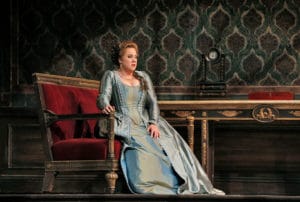 Julianna in the role of Amelia in Un Ballo in Maschera by Verdi performed in Rome, Italy