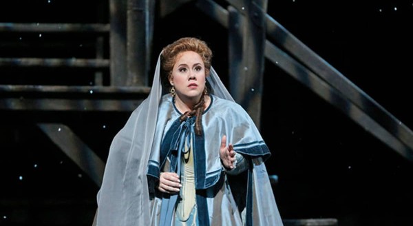 Julianna in the role of Amelia in Un Ballo in Maschera by Verdi performed in Rome, Italy